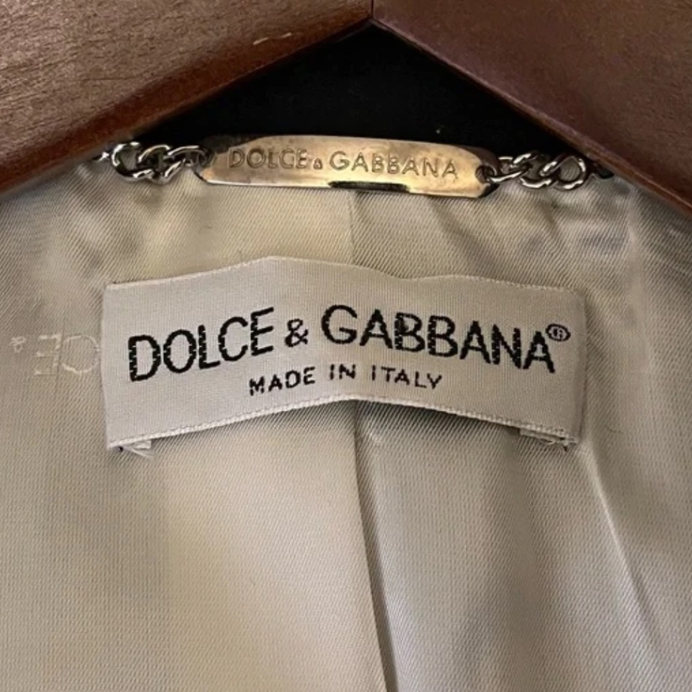 GORGEOUS DOLCE & GABBANA | VINTAGE DOUBLE BREASTED WOOL JACKET WOOL COAT - Picture 2 of 12
